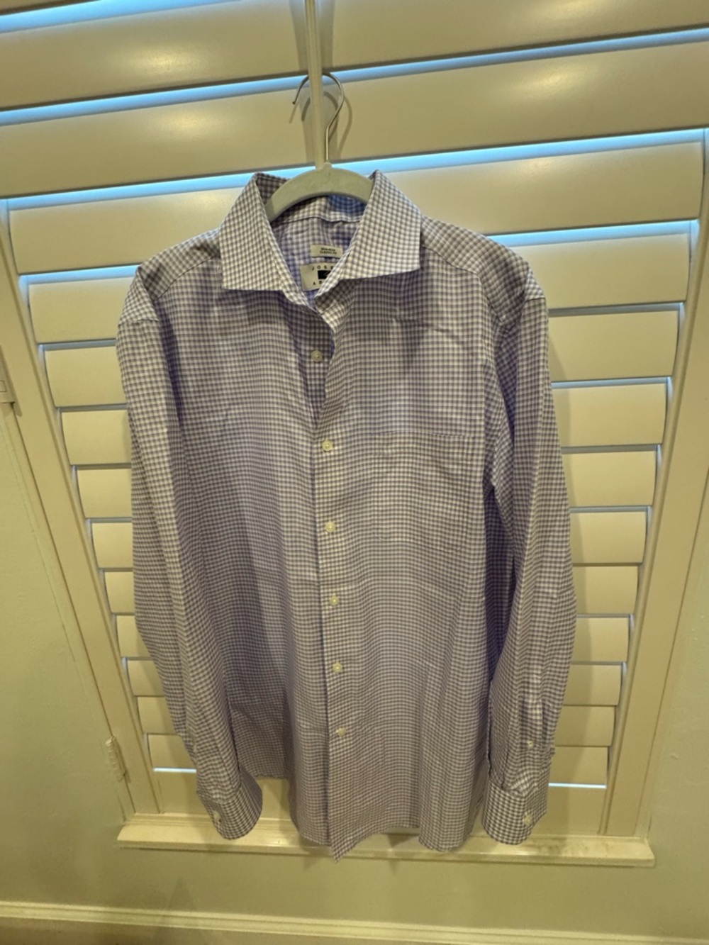 Men's Lavender Check Dress Shirt